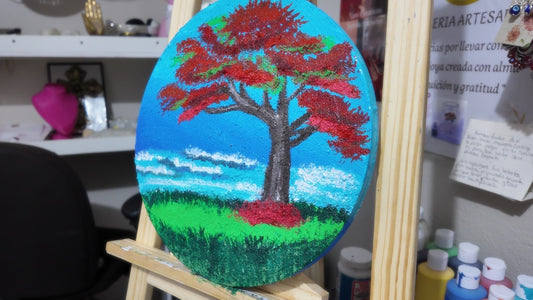 🖼️🇵🇷Estampas típicas puertorriqueñas flamboyan segunda opcion 🇵🇷🖼️