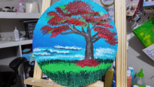 🖼️🇵🇷Estampas típicas puertorriqueñas flamboyan segunda opcion 🇵🇷🖼️